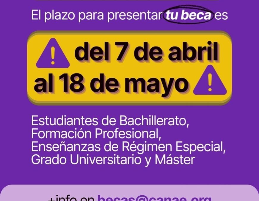 El día 7 de abril abre el plazo de solicitud de la Beca MEC para el ...