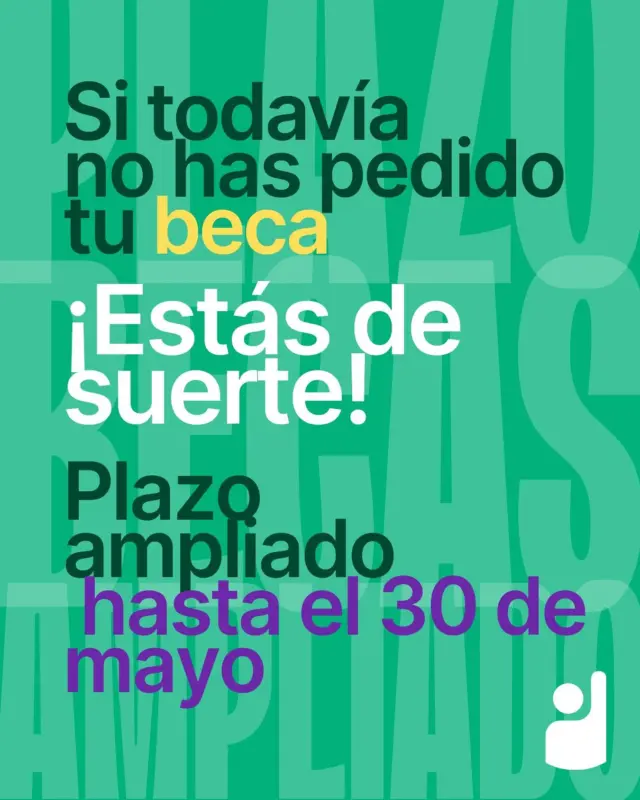 ⚠️ ¡¡¡ATENCIÓN!!!⚠️
‼️El plazo para solicitar la #beca MEC 2025/2026 del Ministerio de Educación, FP y Deportes se amplia hasta el 30 de mayo a las 15h de la tarde ‼️

Si aún no la has presentado corre a hacerlo y no pierdas esta oportunidad 🤗

Cualquier duda que tengas no dudes en escribirnos en becas@canae.org 💜

@educaciongob